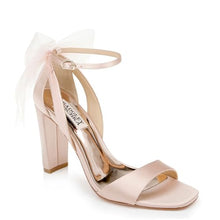 Mesh Bow Block Heels