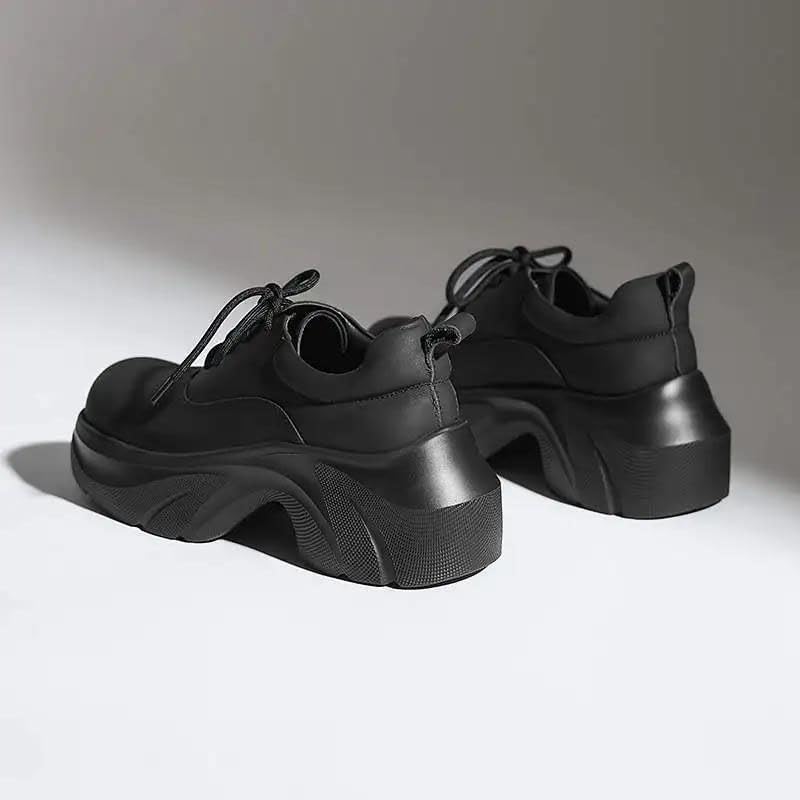 Leather Platform Sneakers