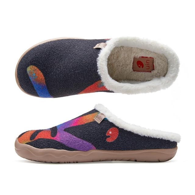 Art Print Mule Loafers