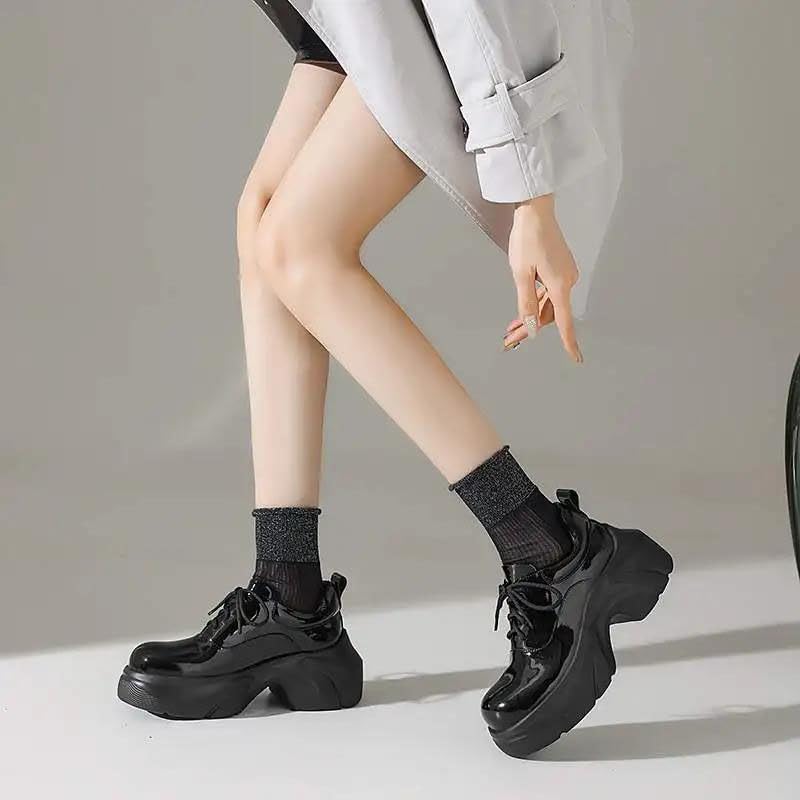 Leather Platform Sneakers