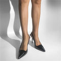Pointed Toe Backless Pumps