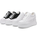 Chunky Sole Leather Sneakers