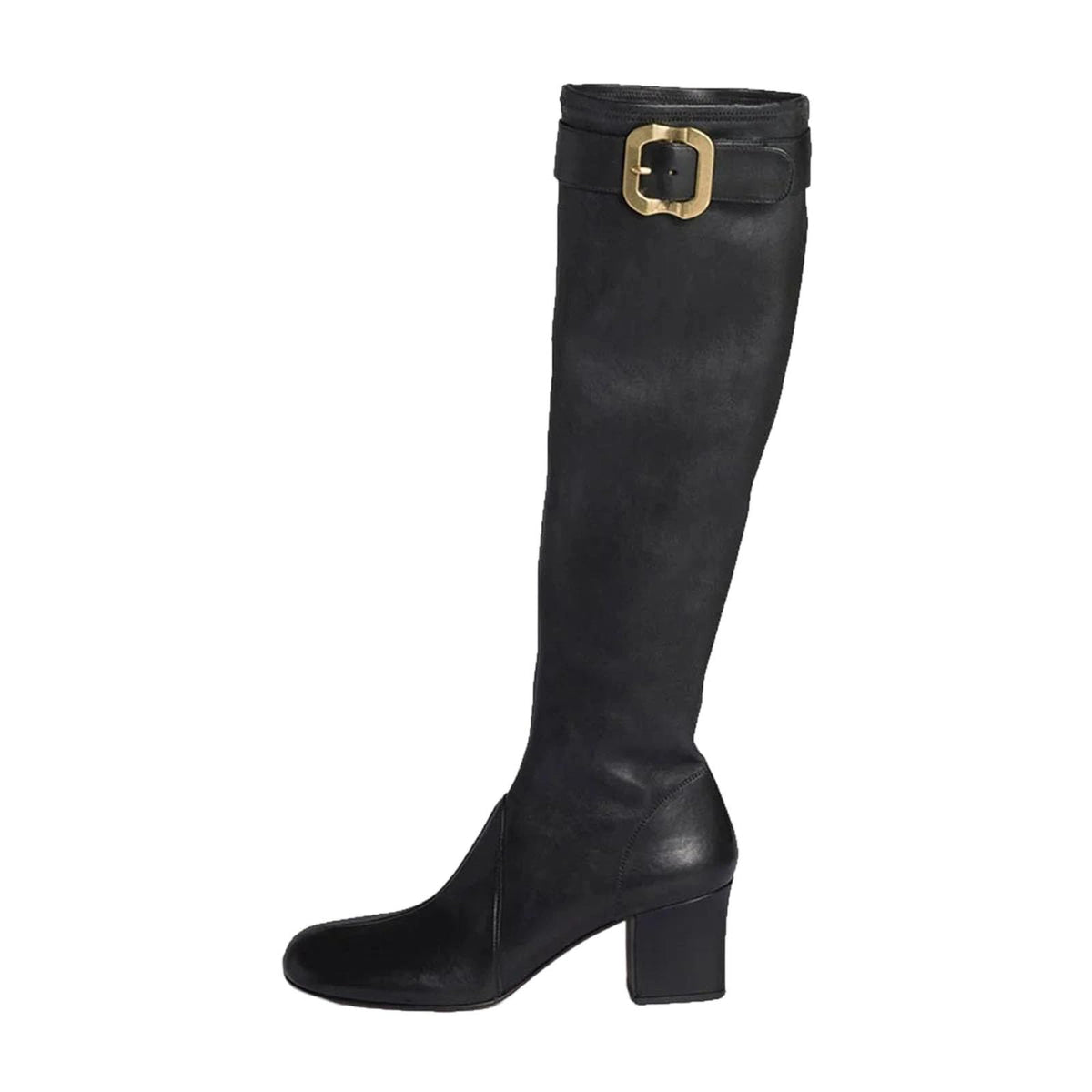 Buckle Knee-High Boots