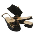 Rhinestone Sandals Set
