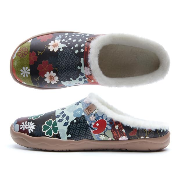 Art Print Mule Loafers