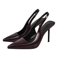 Pointed Toe Backless Pumps