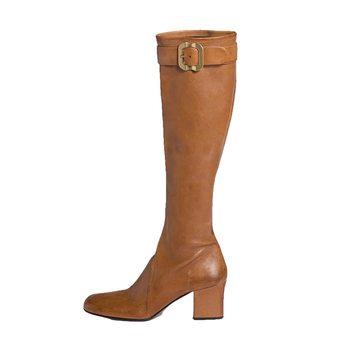 Buckle Knee-High Boots