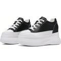 Chunky Sole Leather Sneakers