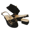 Rhinestone Sandals Set