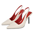 Pointed Toe Backless Pumps