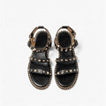 Leather Buckle Strap Sandals