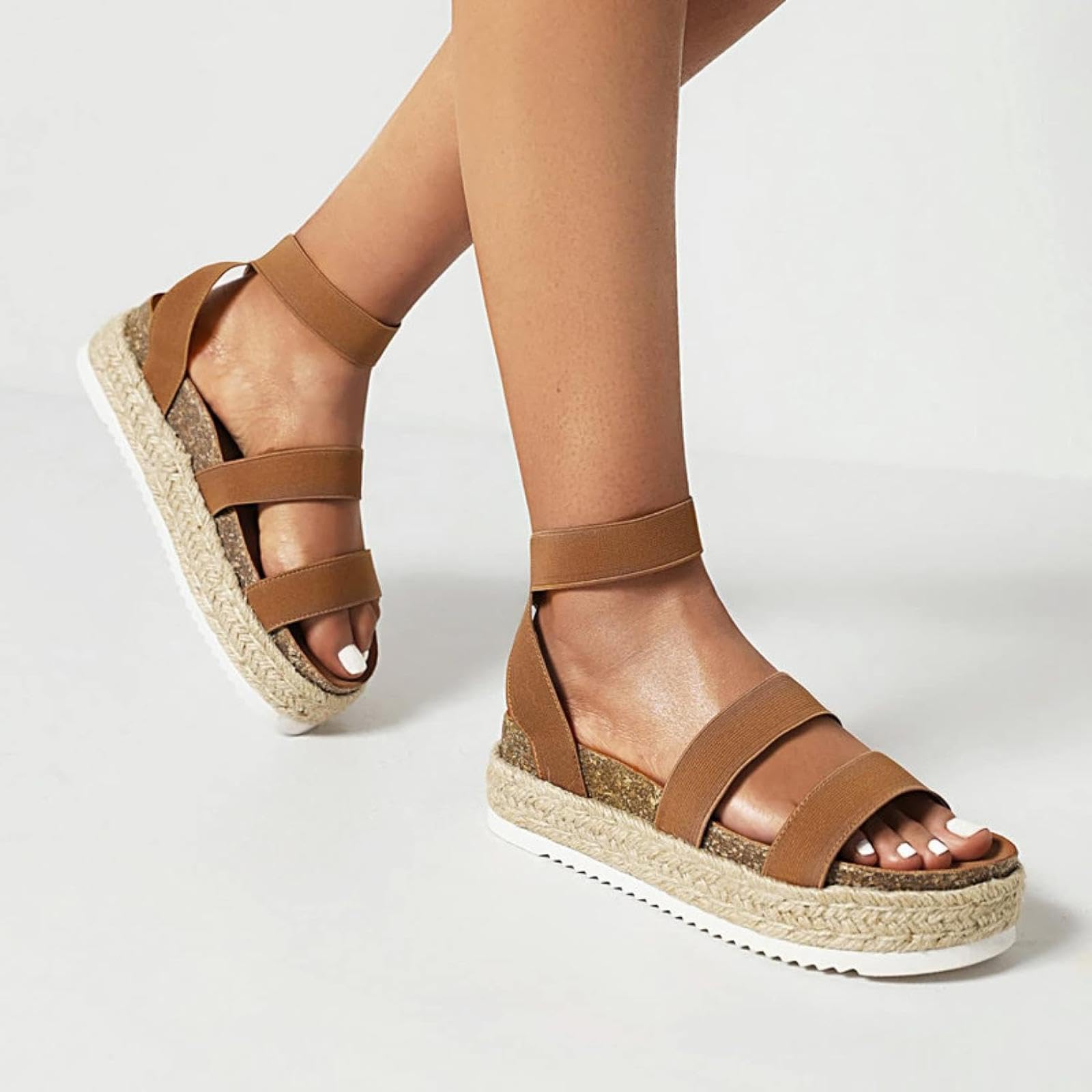 Thick Sole Ankle Strap Sandals
