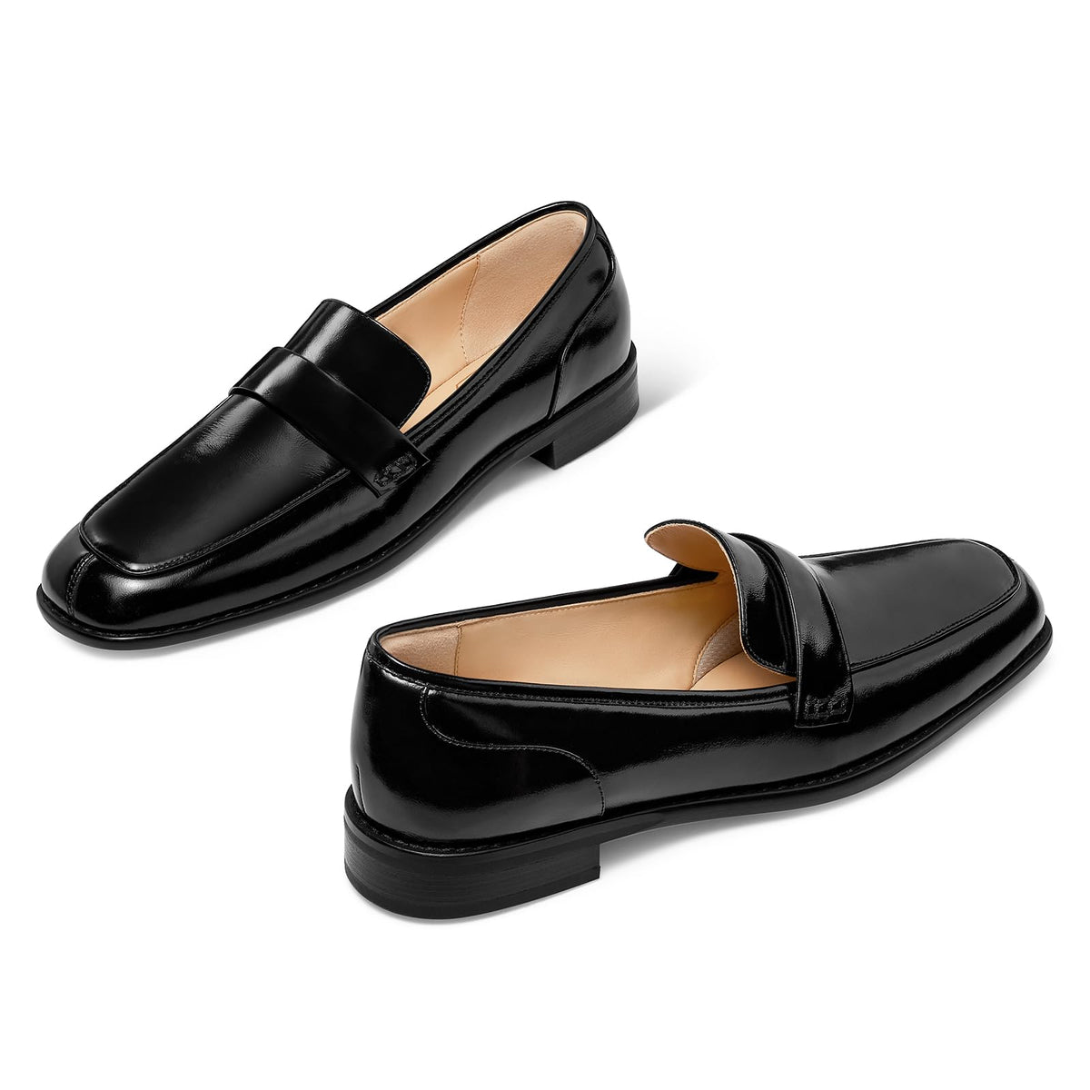 Leather Slip-On Loafers
