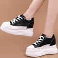 Chunky Sole Leather Sneakers