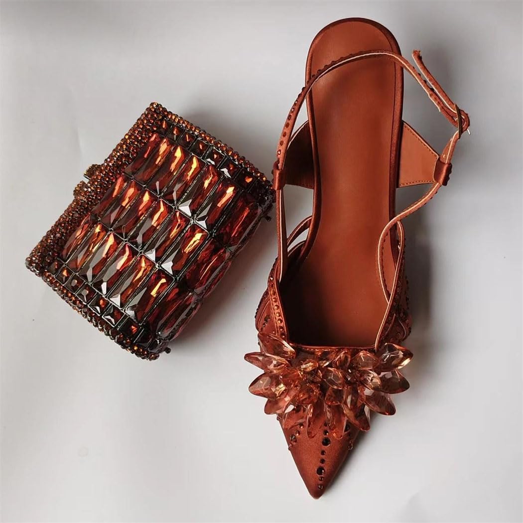 Pointed Toe Shoes & Clutch Set