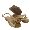 Rhinestone Sandals Set