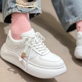 Leather Lace-Up Sneakers