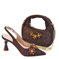 Rhinestone Heels & Bag Set