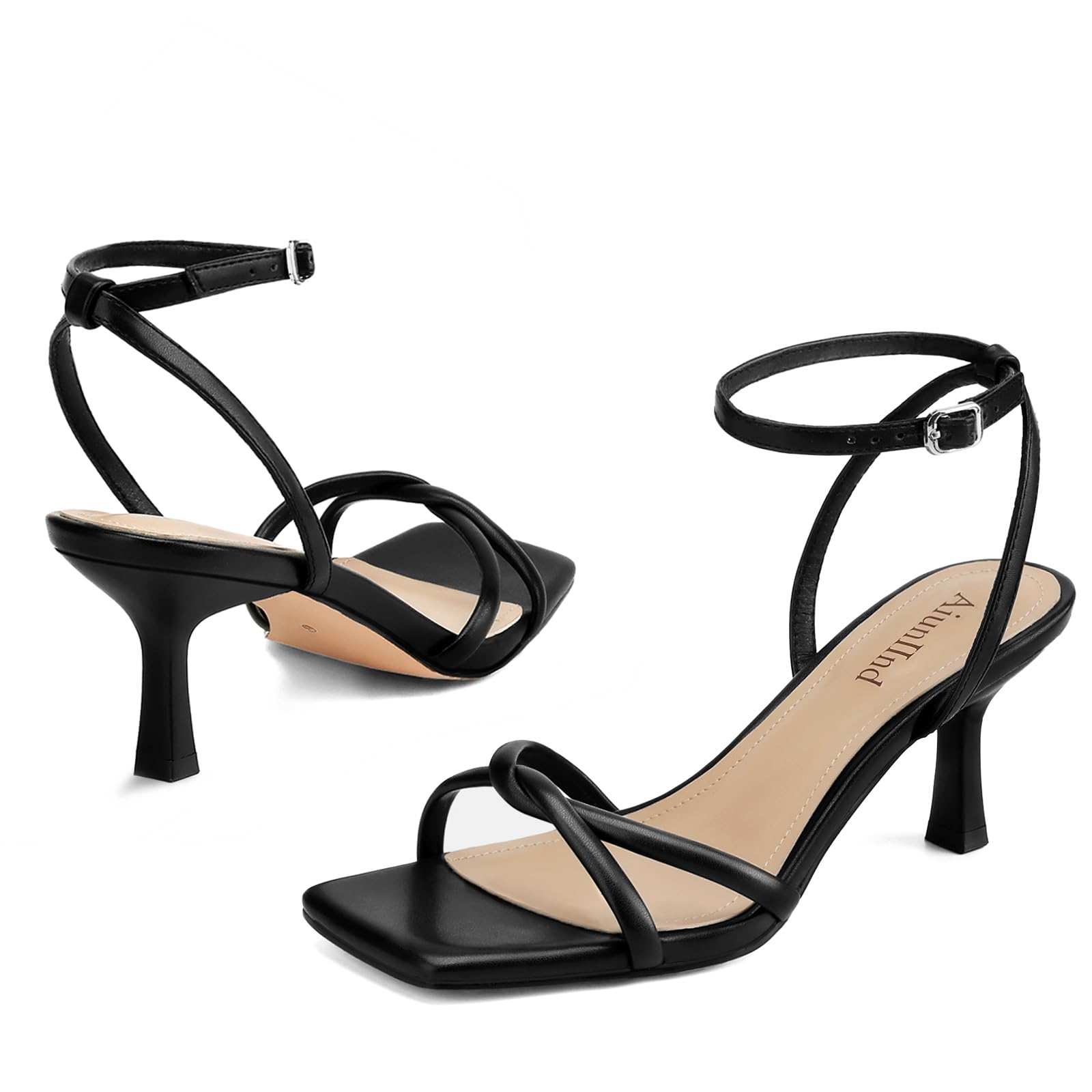 Strappy Kitten Heel Sandals