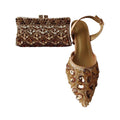 Rhinestone Stiletto Sandals Set