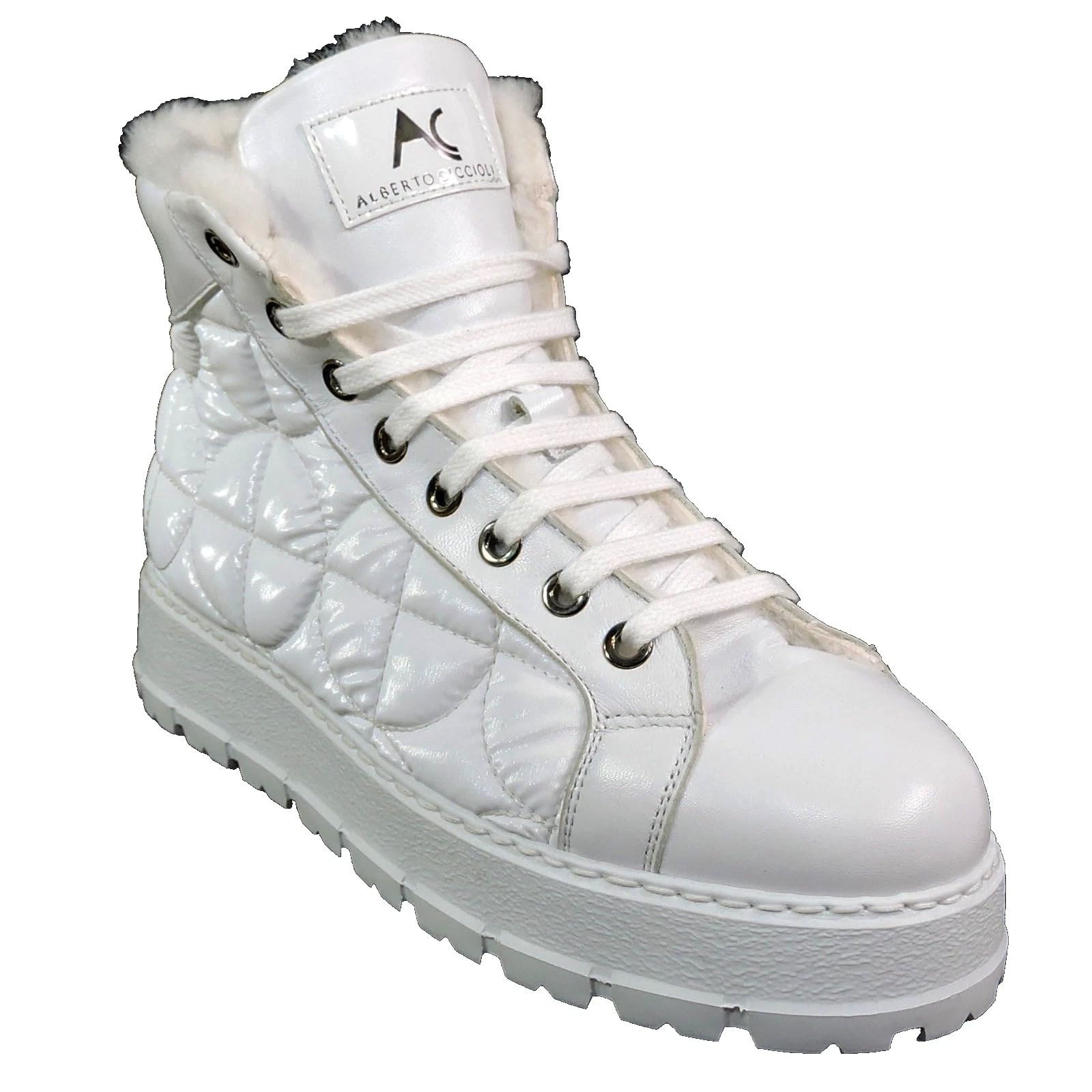 Quilted Fur Lined Ankle Boots