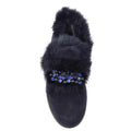 Suede Fur Lined Loafers