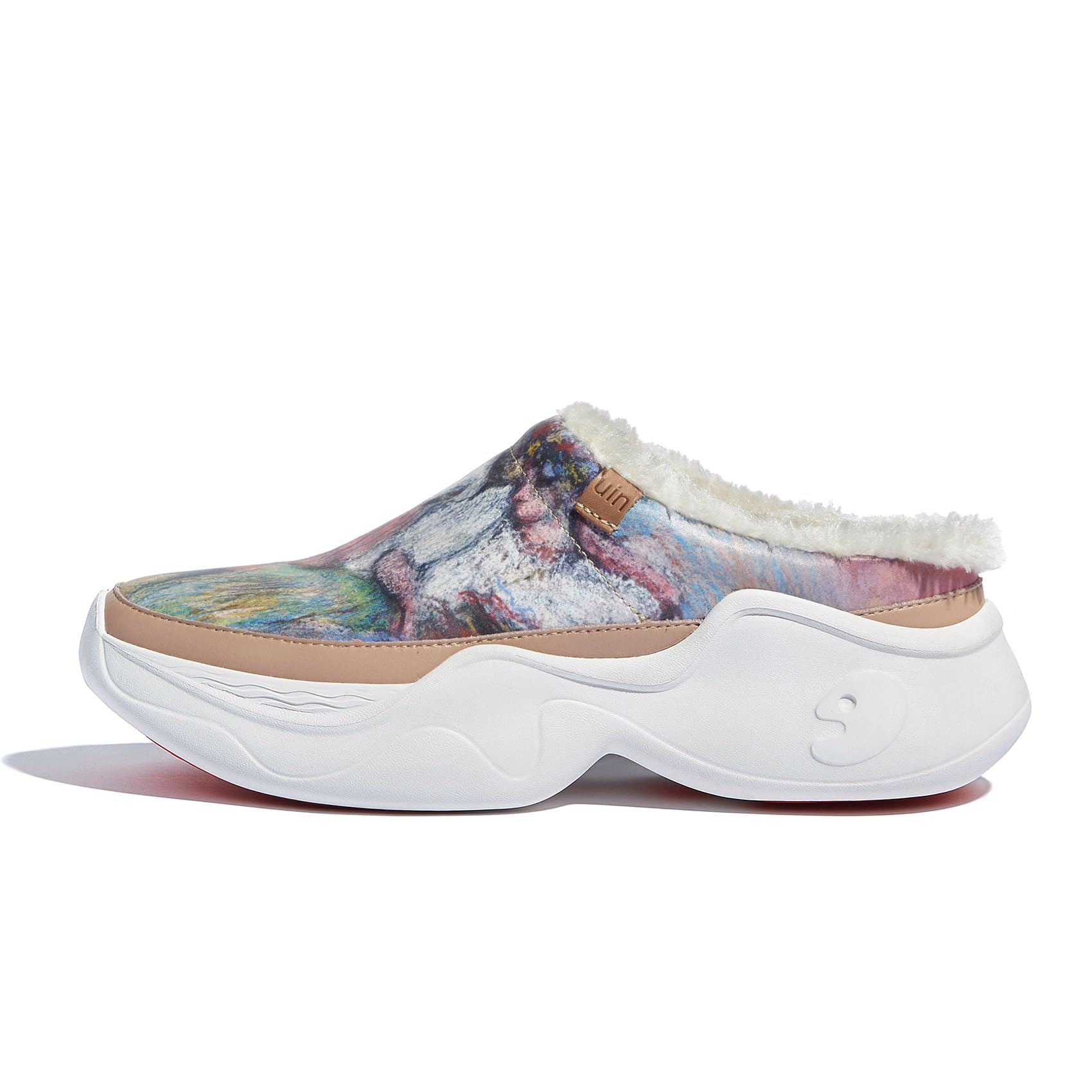 Art Print Mule Loafers