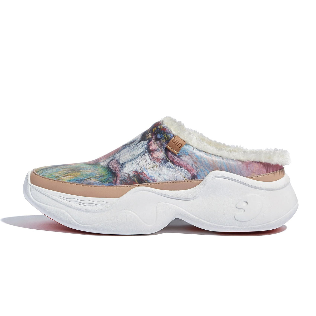 Art Print Mule Loafers