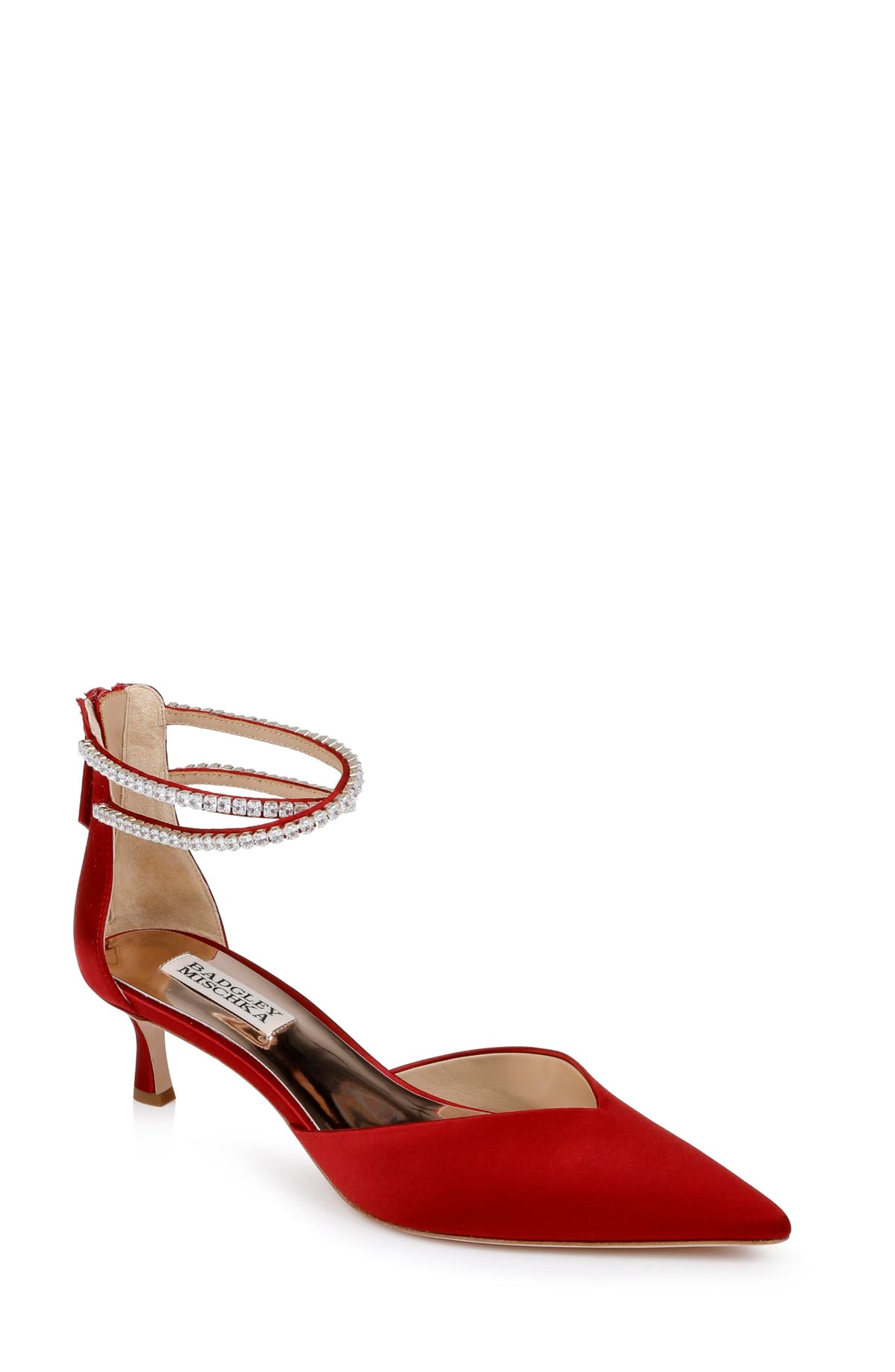 Dual-Strap Kitten Heels