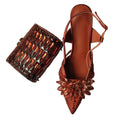 Pointed Toe Shoes & Clutch Set