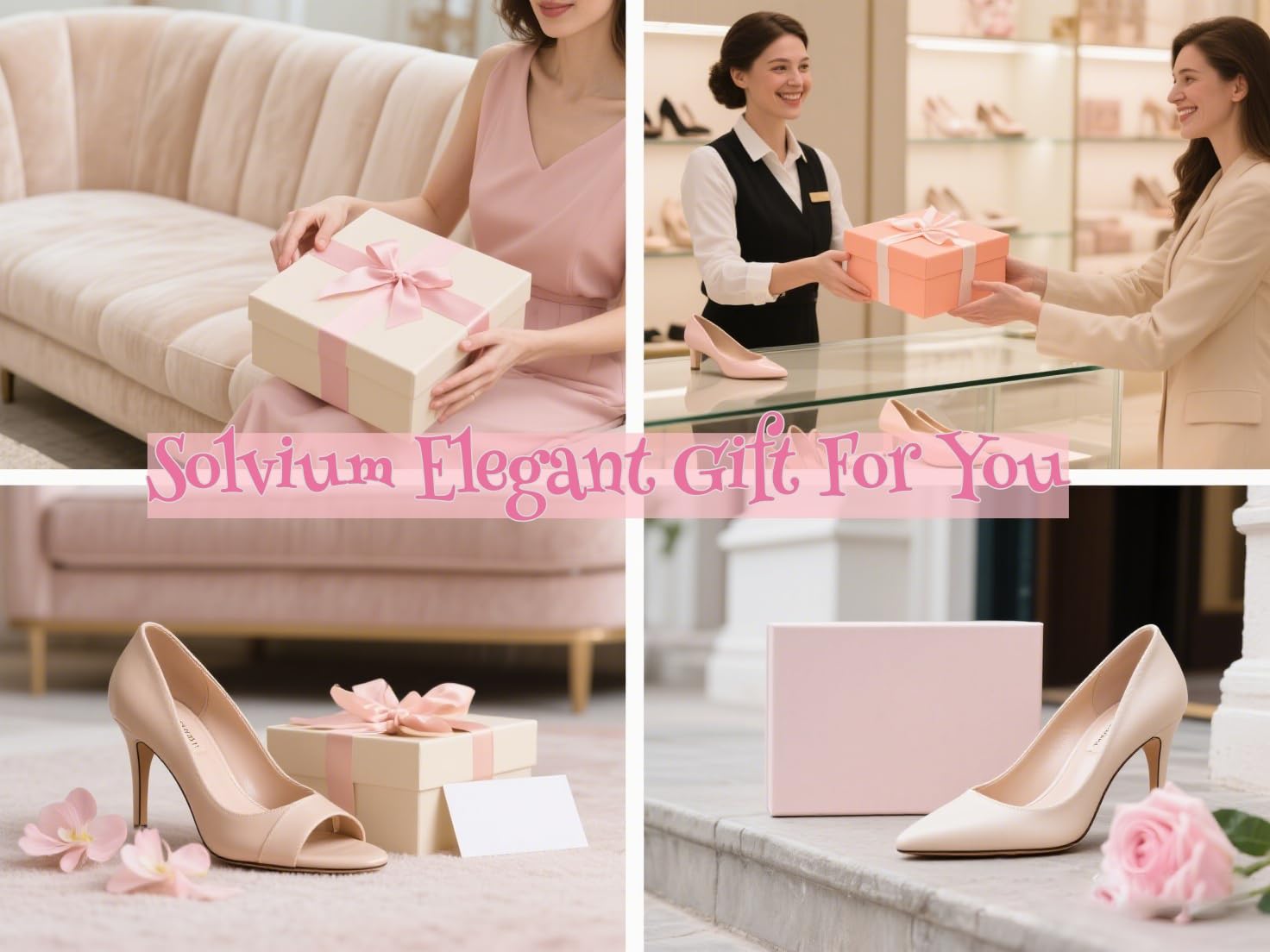 Leather Slingback Kitten Heels