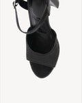 Leather Block Heel Sandals