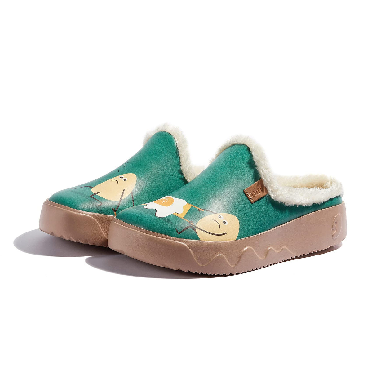 Art Print Mule Loafers