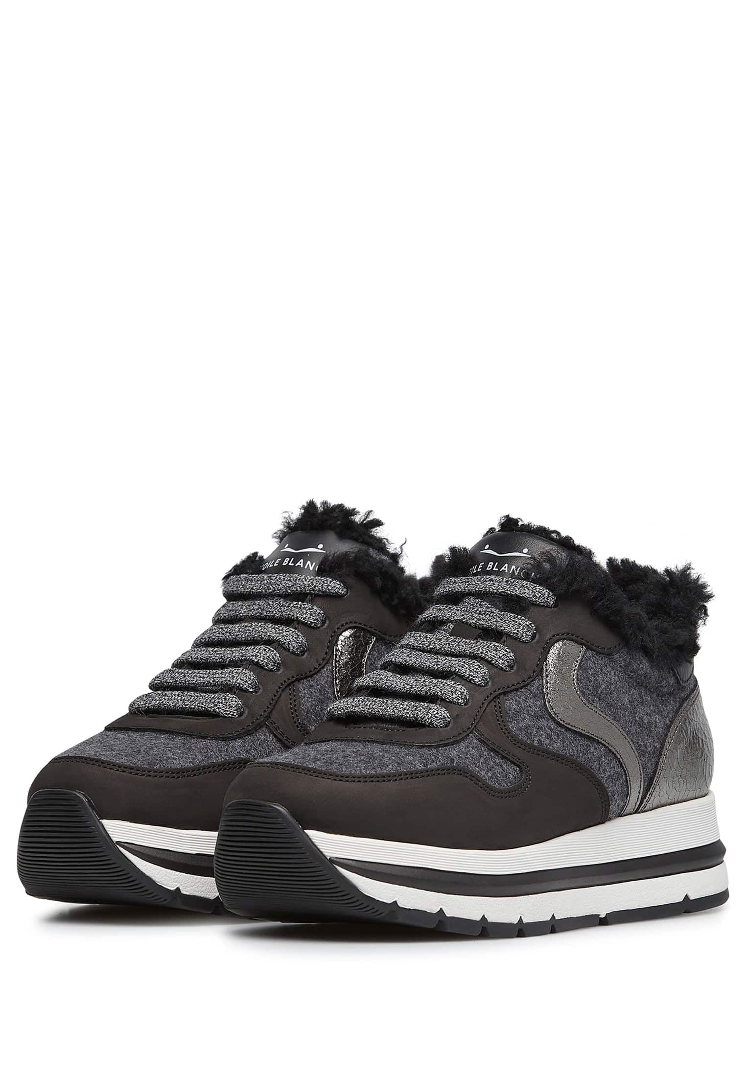 Shearling Platform Sneakers
