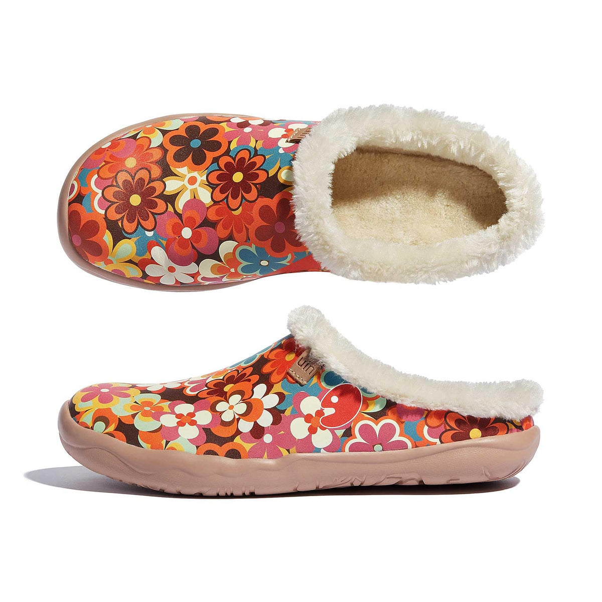 Art Print Mule Loafers