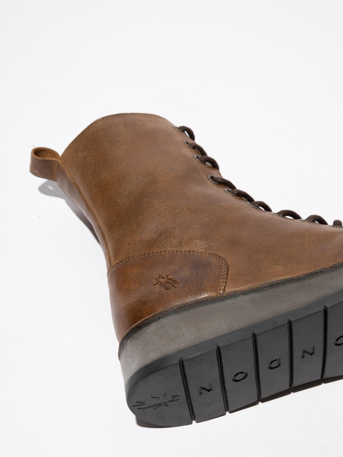 Leather Lace-Up Ankle Boots