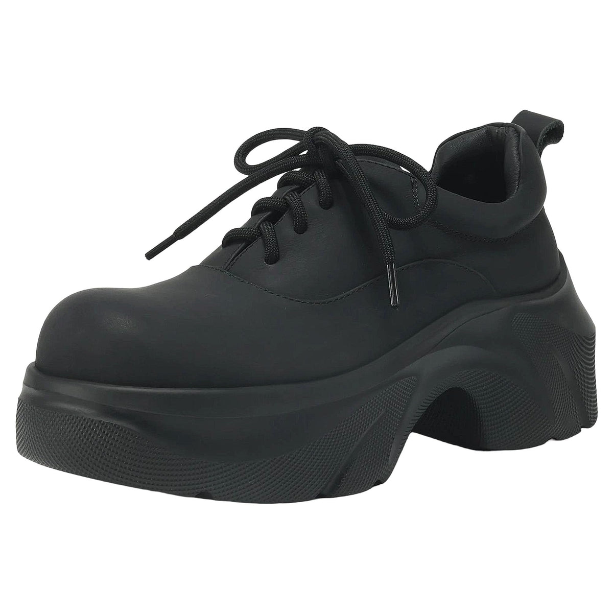 Leather Platform Sneakers