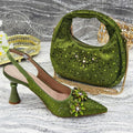 Rhinestone Heels & Bag Set