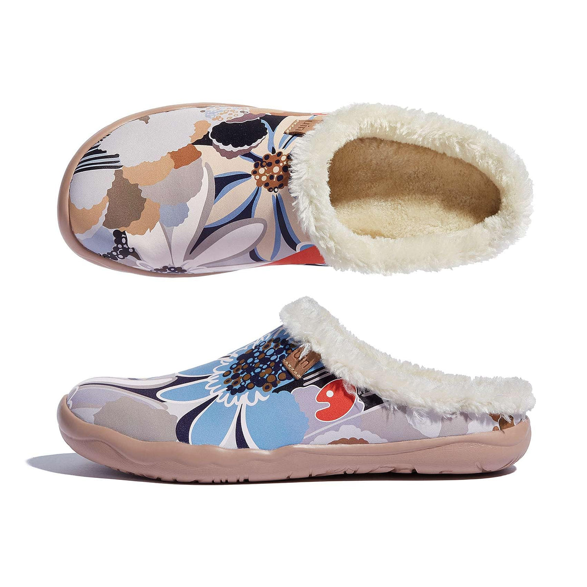 Art Print Mule Loafers