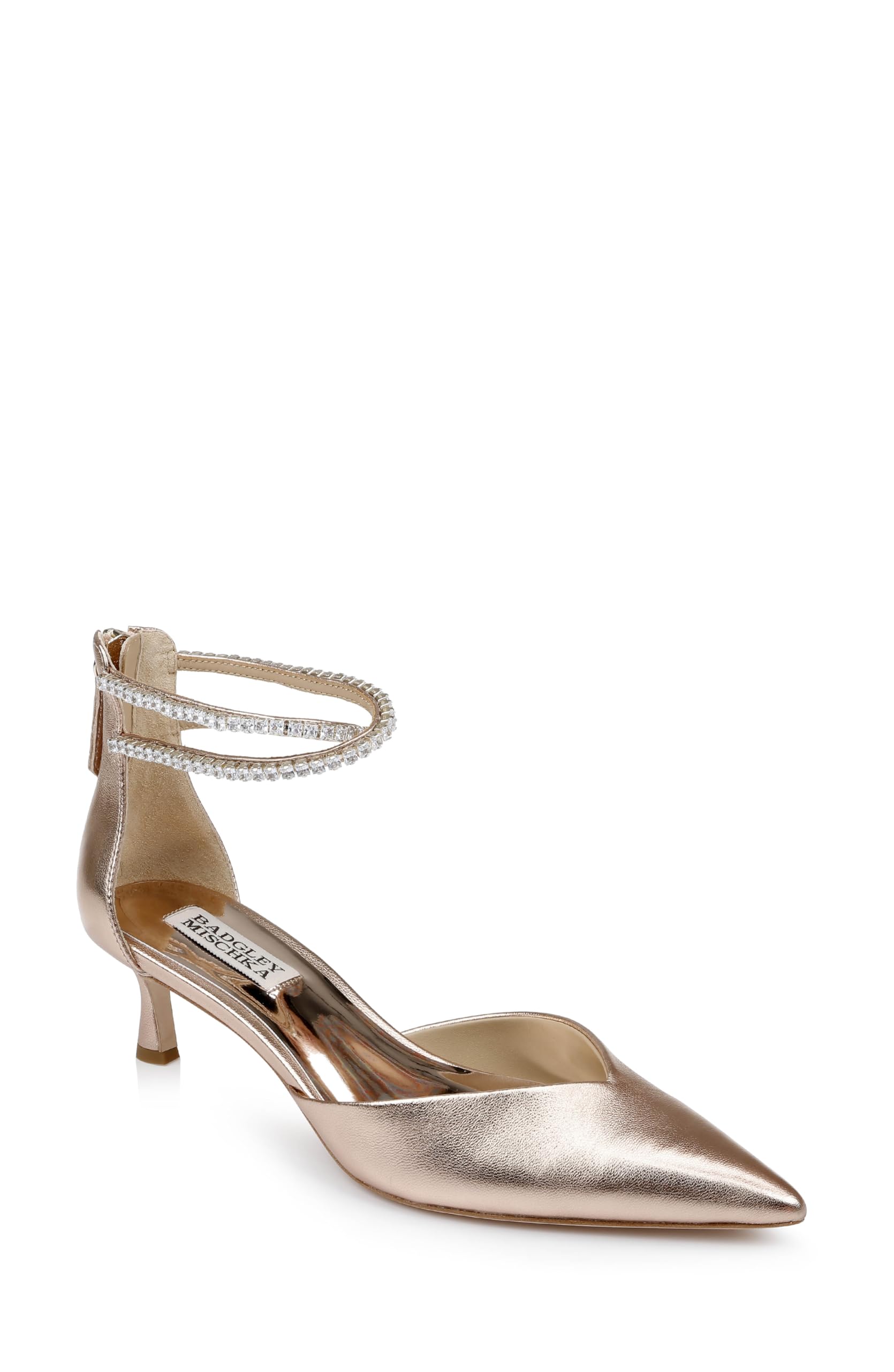 Dual-Strap Kitten Heels