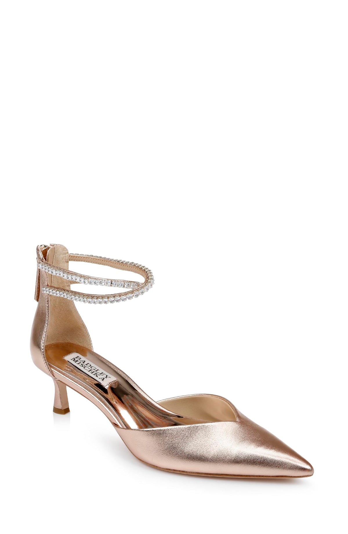 Dual-Strap Kitten Heels