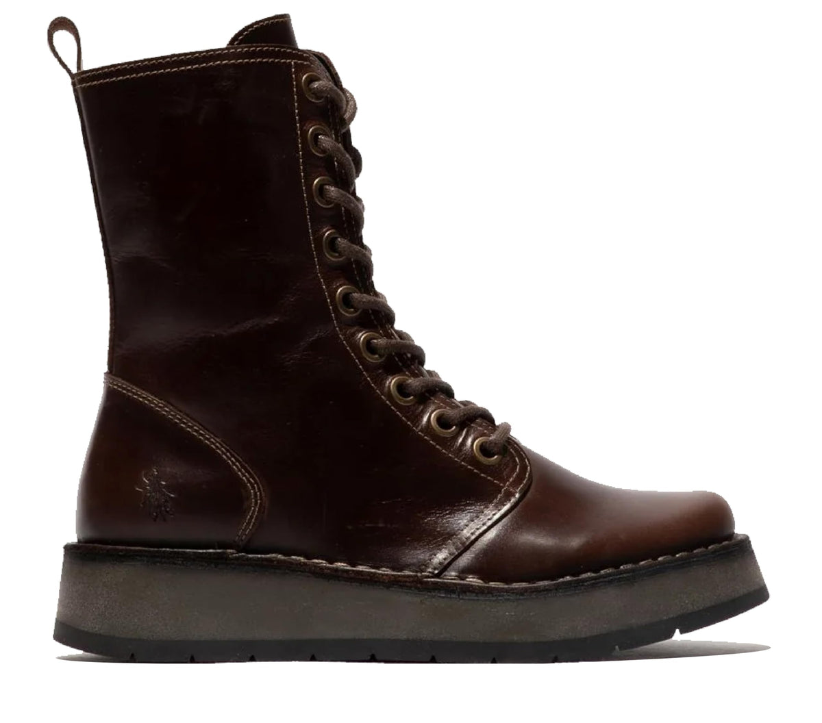 Leather Lace-Up Ankle Boots