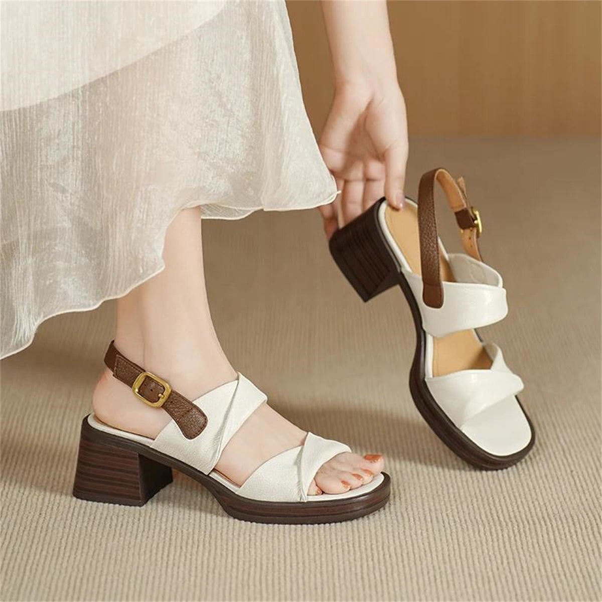 Leather Gladiator Sandals