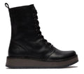 Leather Lace-Up Ankle Boots