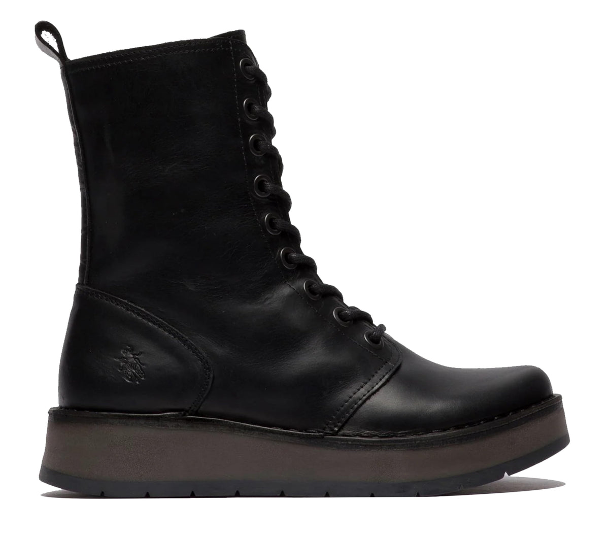 Leather Lace-Up Ankle Boots