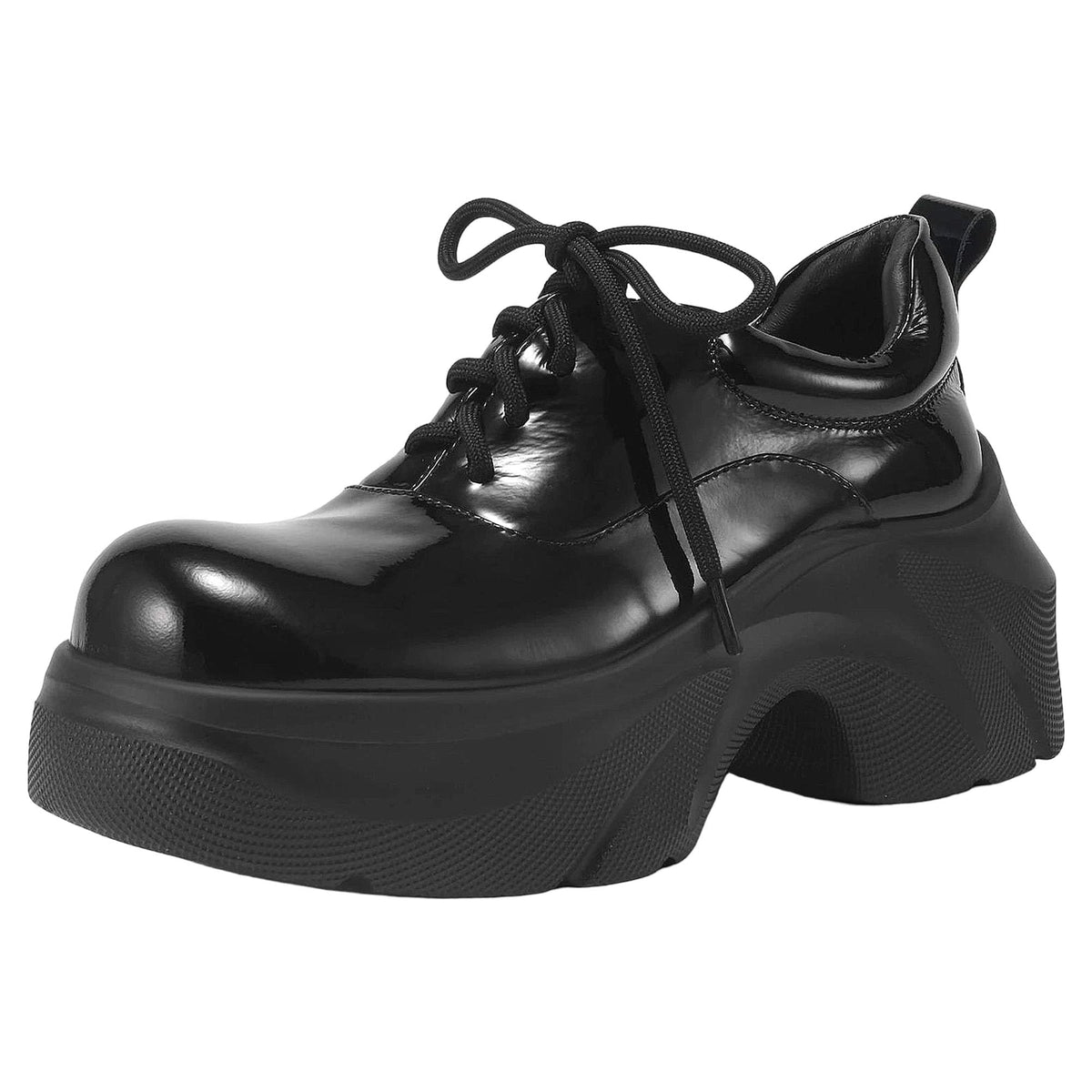 Leather Platform Sneakers