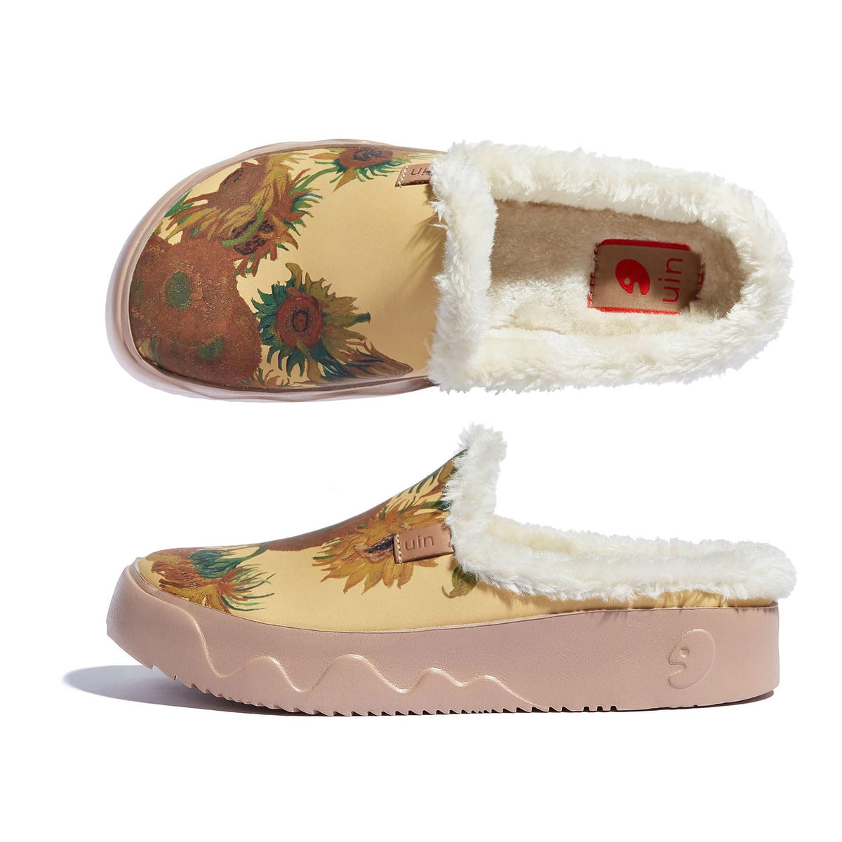 Art Print Mule Loafers
