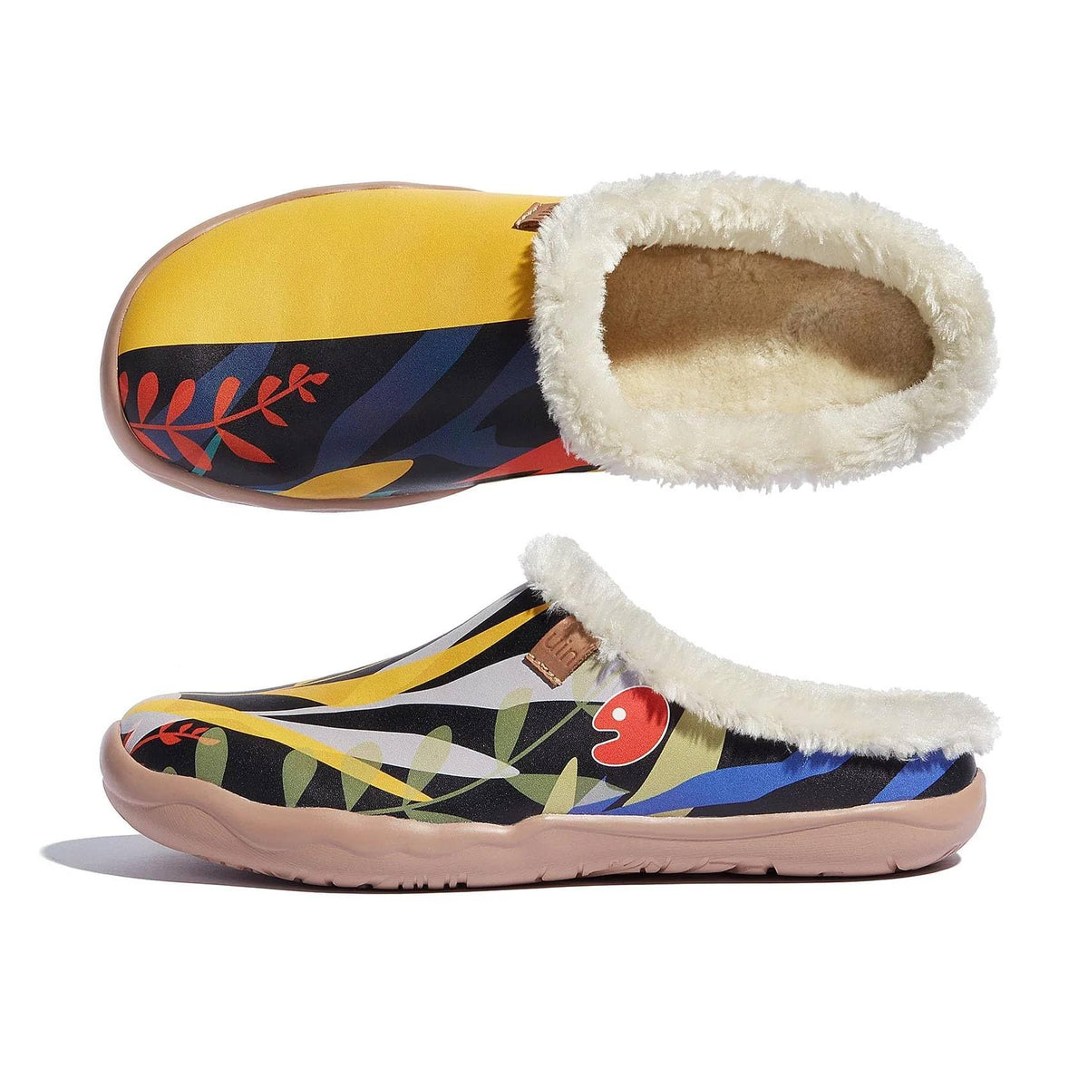 Art Print Mule Loafers