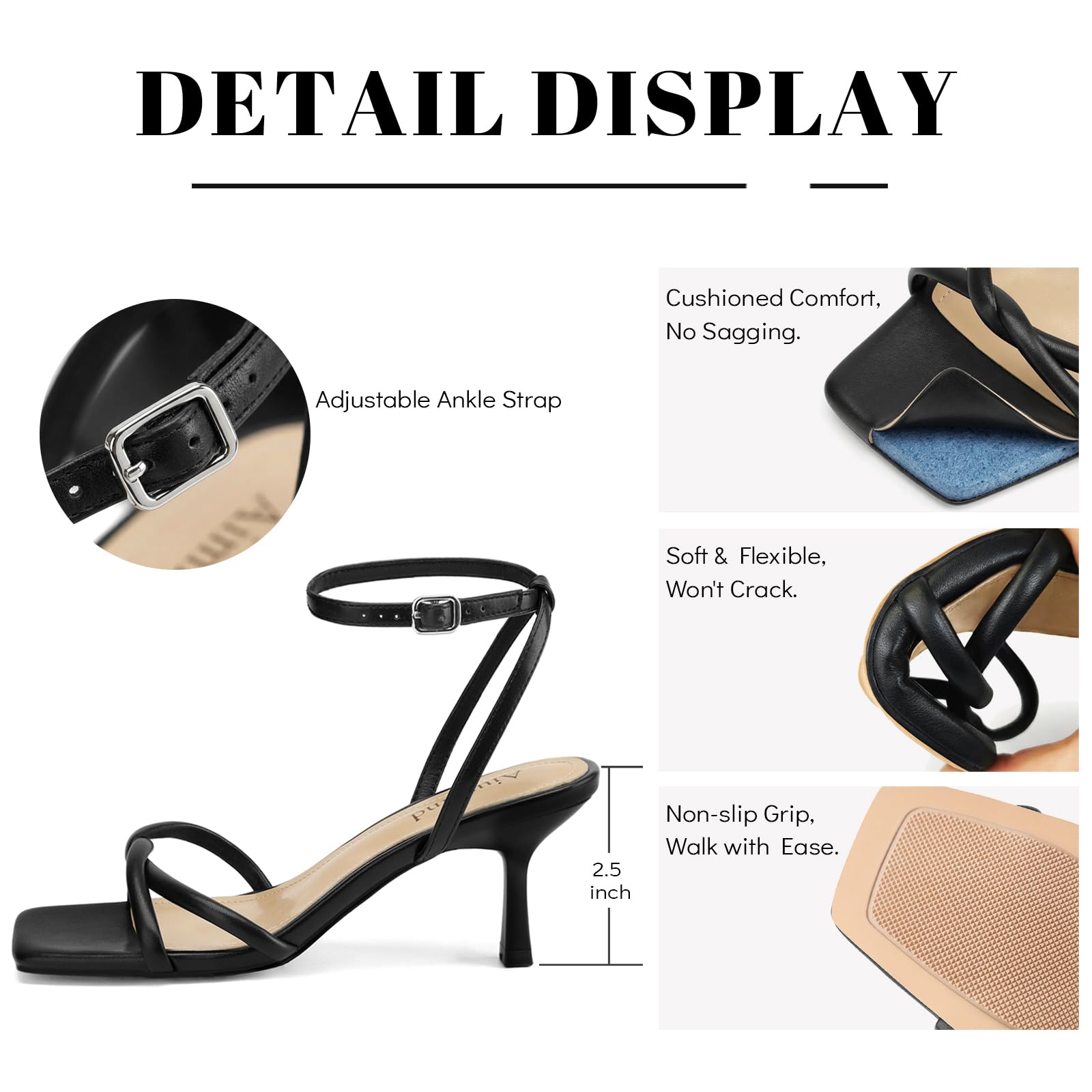 Strappy Kitten Heel Sandals