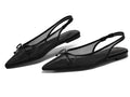 Bow Mesh Slingback Flats
